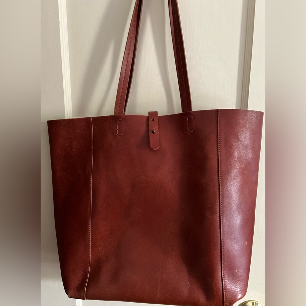 Lucky Brand Brown Leather Boho Tote Bag